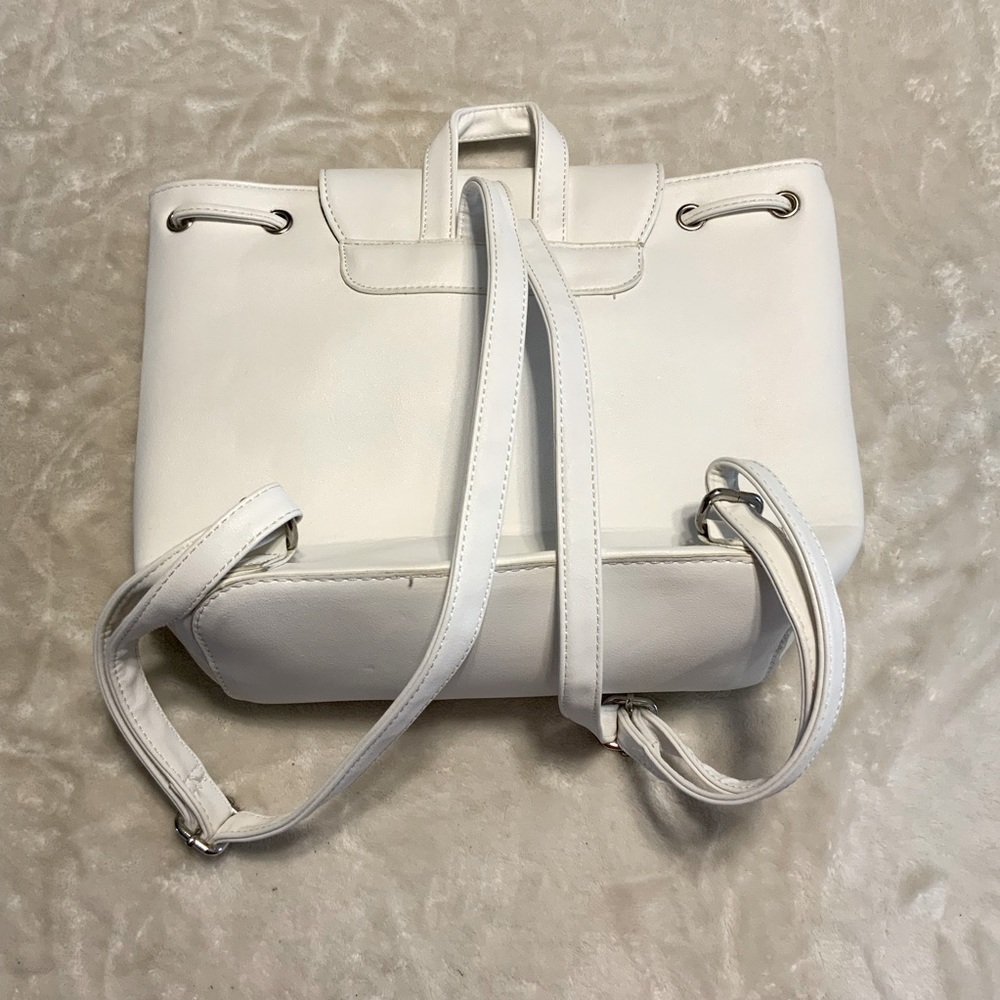 WHITE Backpack Purse - Picture 2 of 5